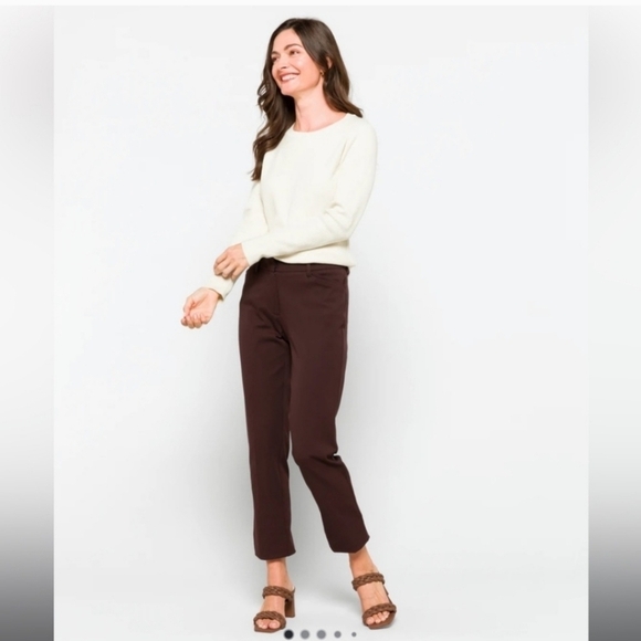 41 Hawthorn Becca Adjustable Hem Pant NWT Brown - Picture 1 of 5